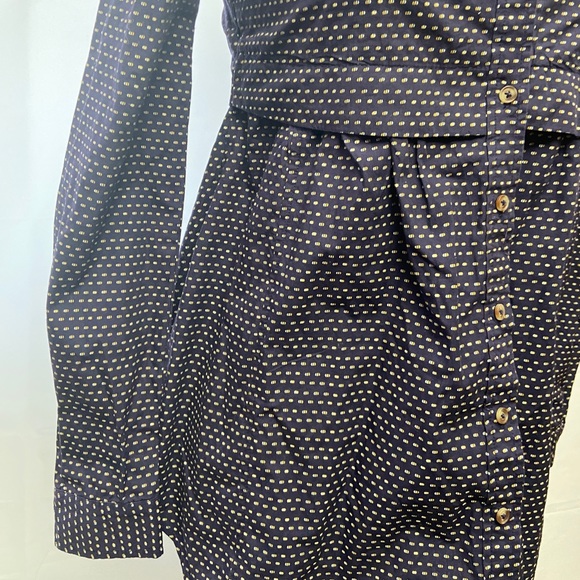 Anthropologie Maeve Blue Polka Dot Tunic - Picture 6 of 9